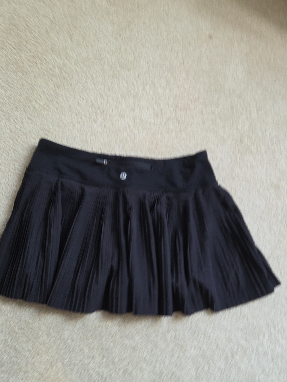 lululemon athletica Black Pleated Tennis Skirt